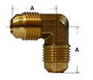 Forged 90 Degree 45deg Flare Elbow Diagram